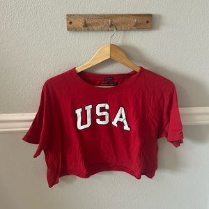 USA cropped top